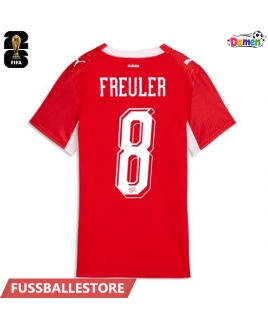 Günstige Schweiz Ruben Vargas #17 Heimtrikot Damen WM 2026 Kurzarm